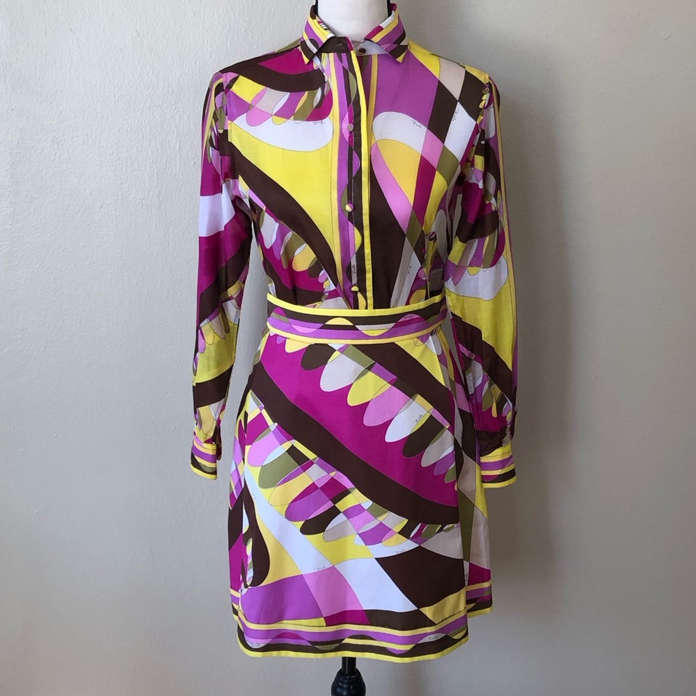 Vintage 1960’s Emilio Pucci Matching Skirt Set ❗️RUNS SMALL❗️25” WAIST SKIRT
